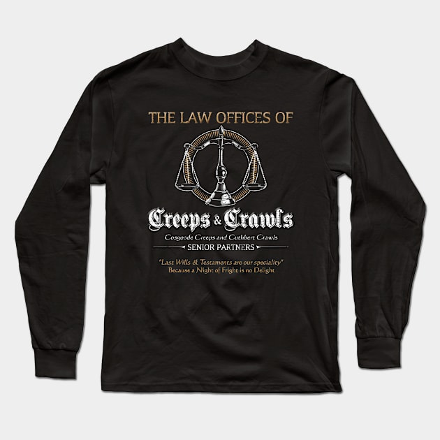 Creeps and Crawls Long Sleeve T-Shirt by woodsman